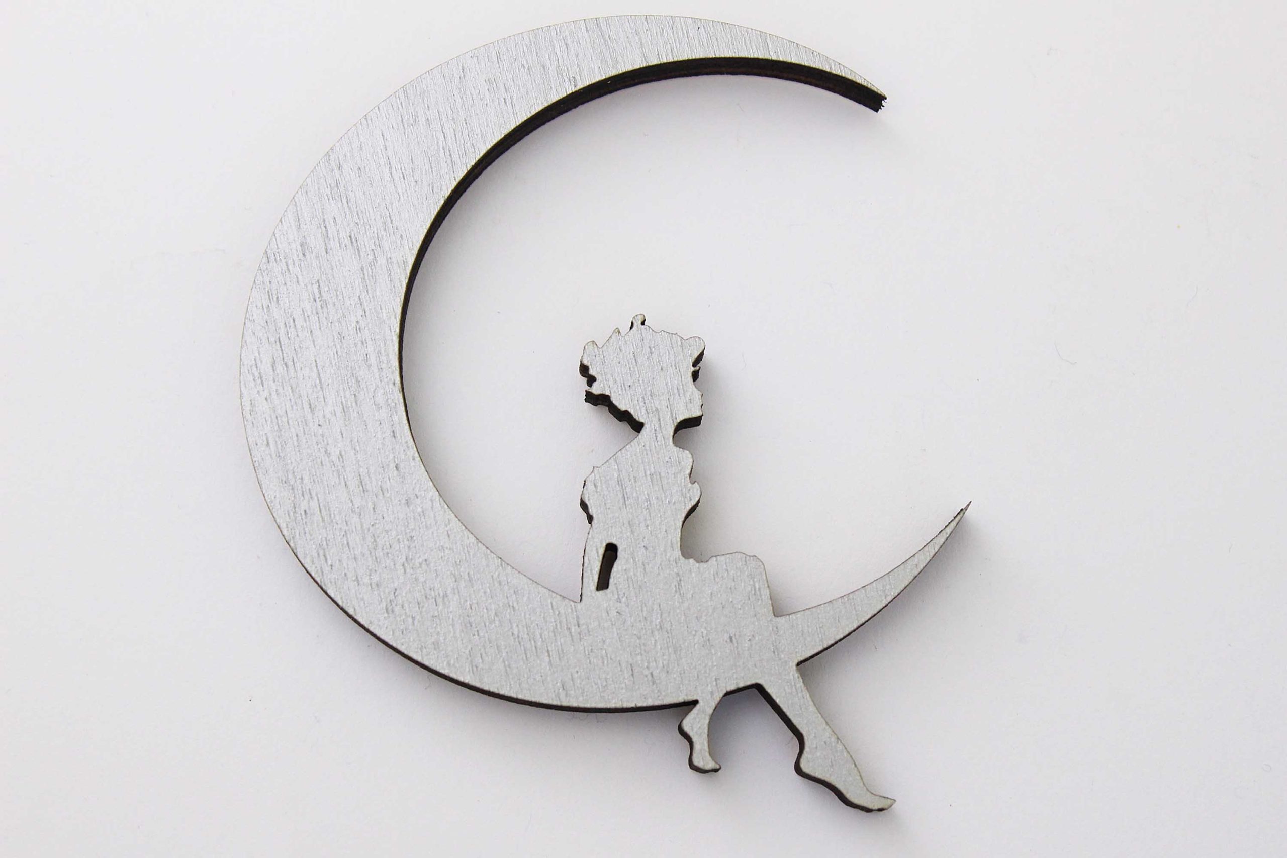 Personalised Name Sign-Moon Girl Design - Image 2